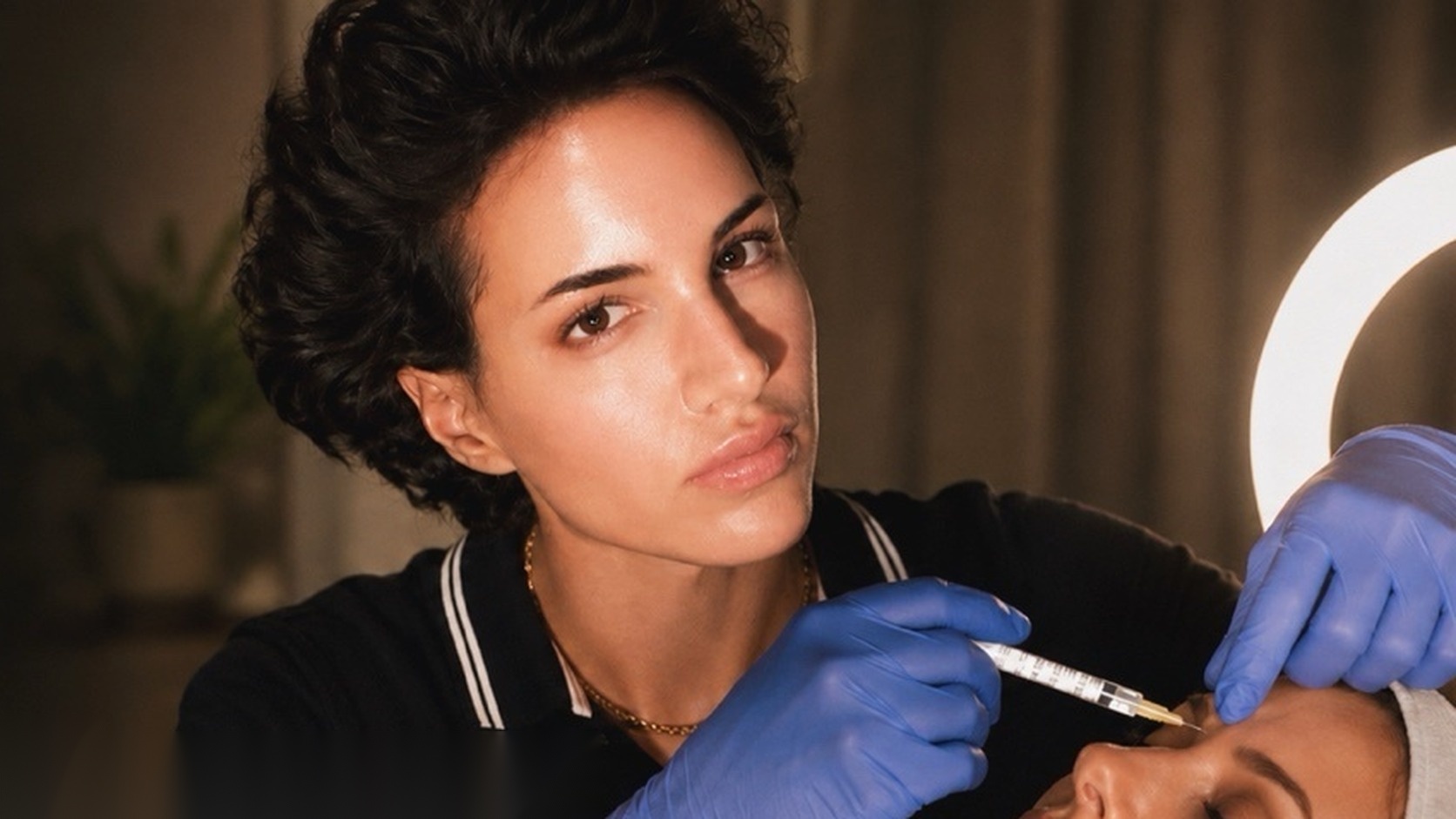 The House Call Beauty aesthetic treatment in progress
